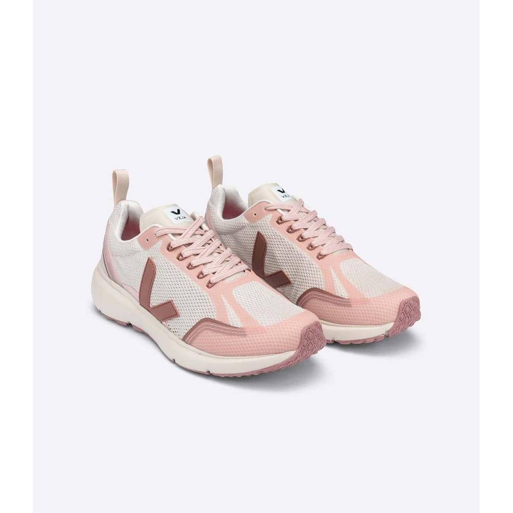 Veja CONDOR 2 ALVEOMESH Women's Shoes Beige/Pink | CA 497PJJ